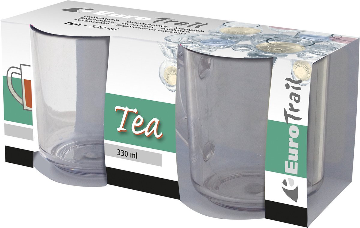 Eurotrail Theeglas - 330 ml - 2 st.