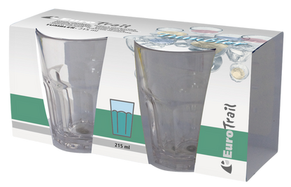 Euro Trail Tumblerglazen (2stuks) 215ml.