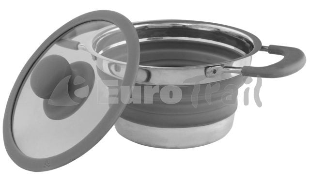 Euro trail opvouwbare pan met deksel