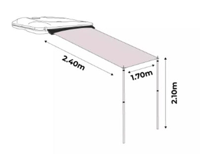 James Baroud Side Awning 170×240 Frontier