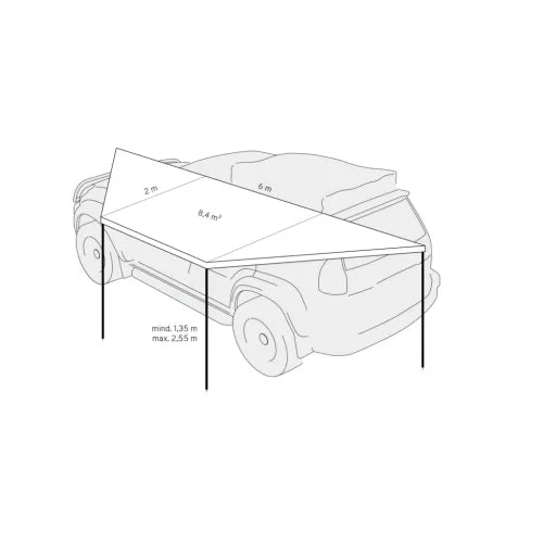 Campwerk 180° luifel