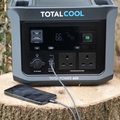 TotalPower 600 – Draagbare Powerstation (460Wh / 600W)